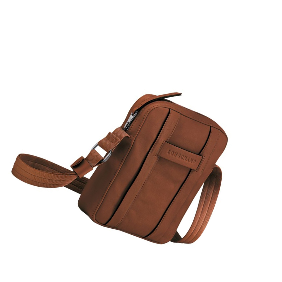 Férfi Longchamp 3D S Crossbody Táska Barna | HU-KYC9315