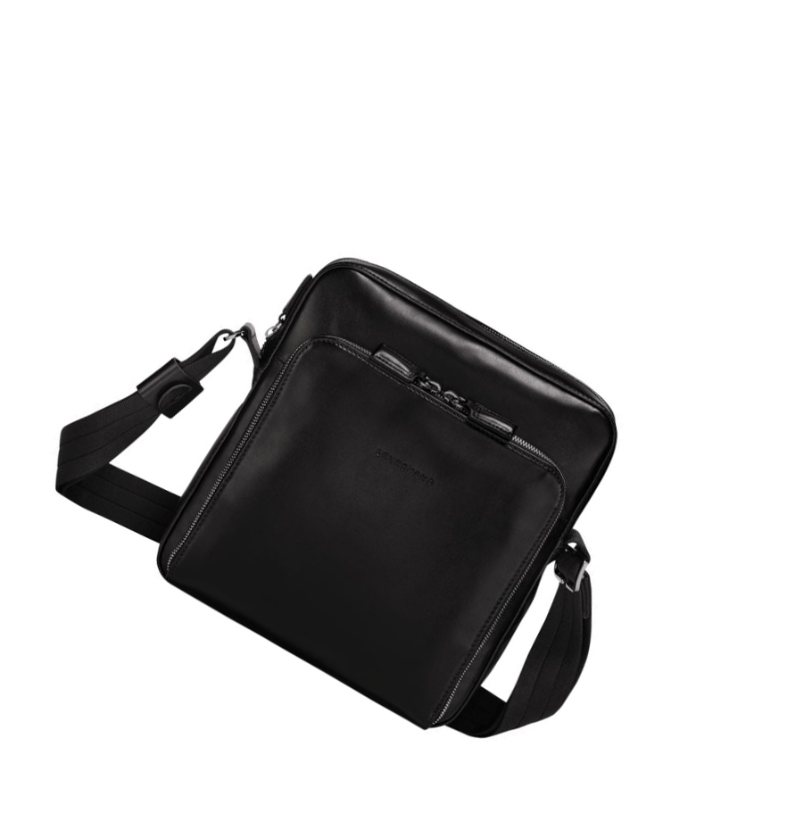 Férfi Longchamp Baxi M Crossbody Táska Fekete | HU-BFD2745