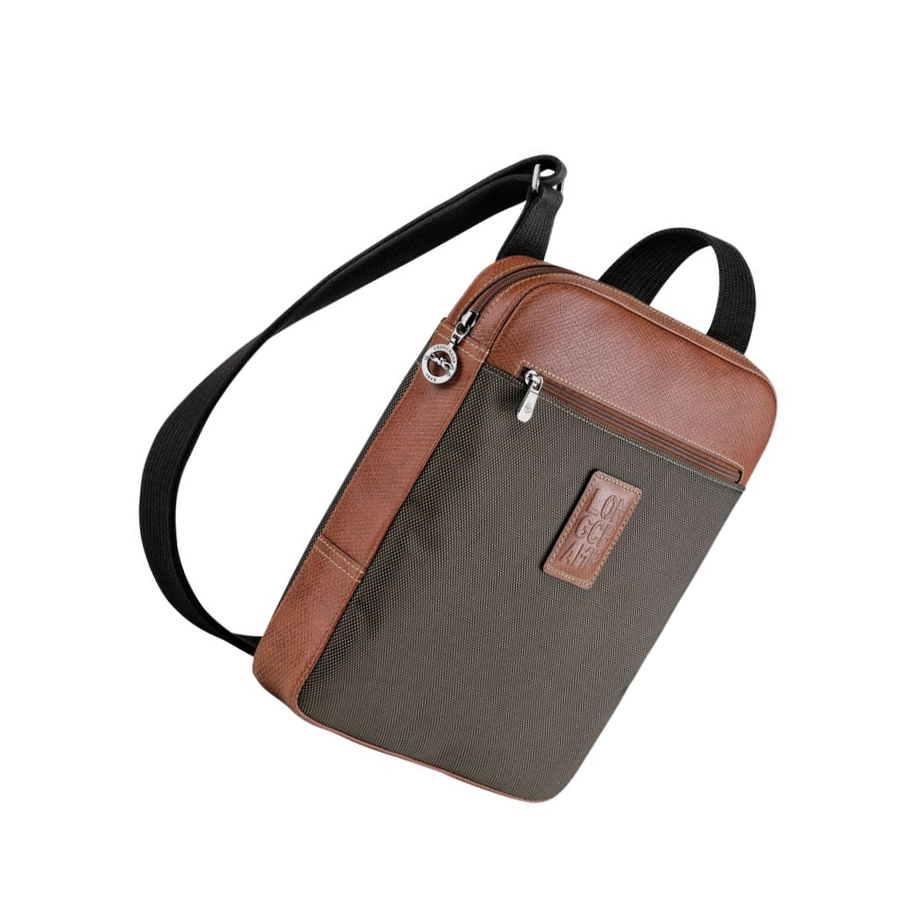 Férfi Longchamp Boxford L Crossbody Táska Barna | HU-NPX9380