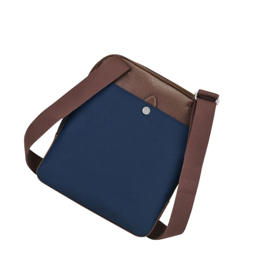 Férfi Longchamp Boxford L Crossbody Táska Sötétkék | HU-QYL1204