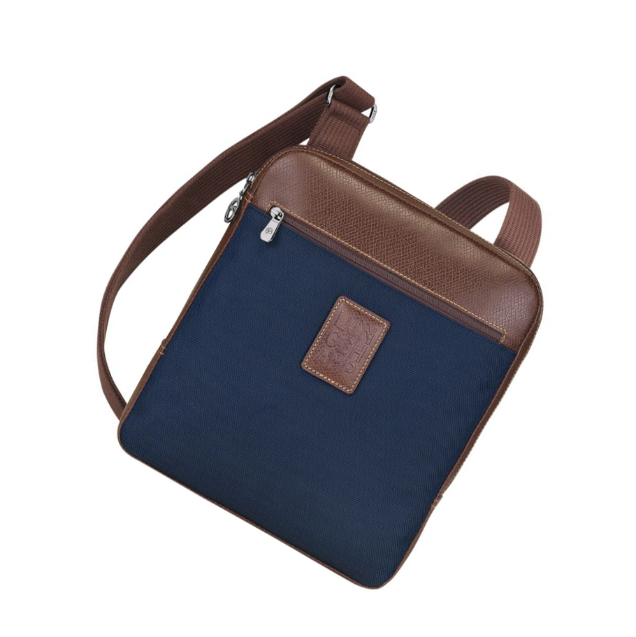 Férfi Longchamp Boxford L Crossbody Táska Sötétkék | HU-QYL1204