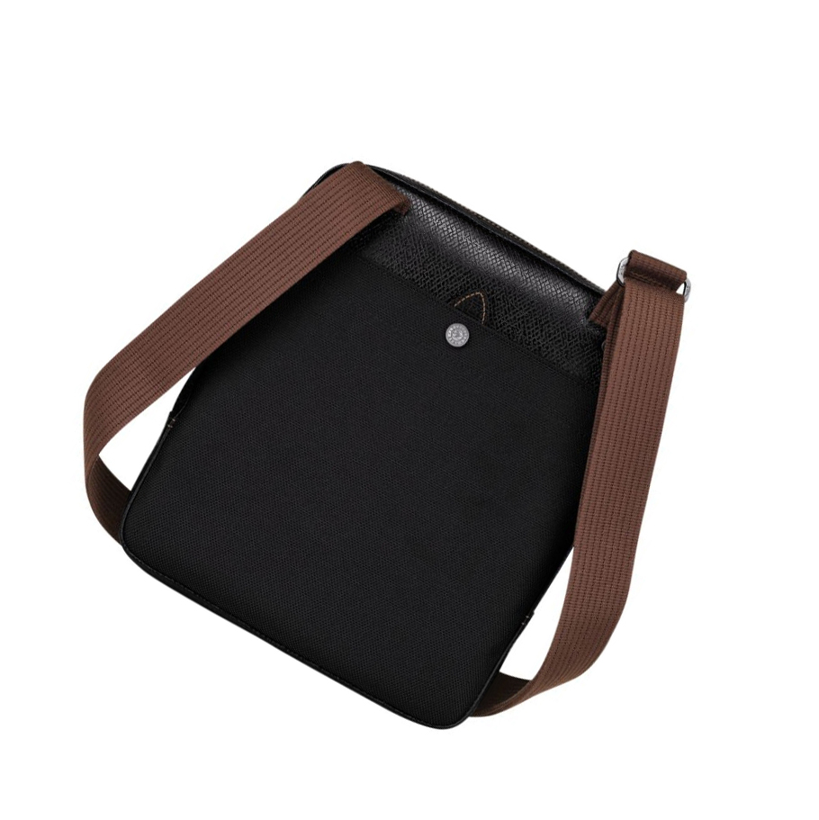 Férfi Longchamp Boxford L Crossbody Táska Fekete | HU-VIK5186