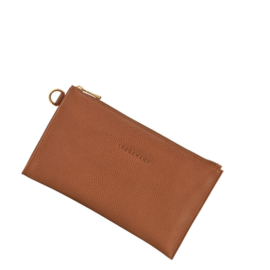 Férfi Longchamp Le Foulonné Pouches Barna | HU-ALF9864