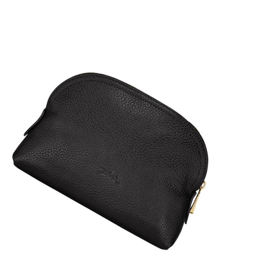 Férfi Longchamp Le Foulonné Pouches Fekete | HU-OIR6350