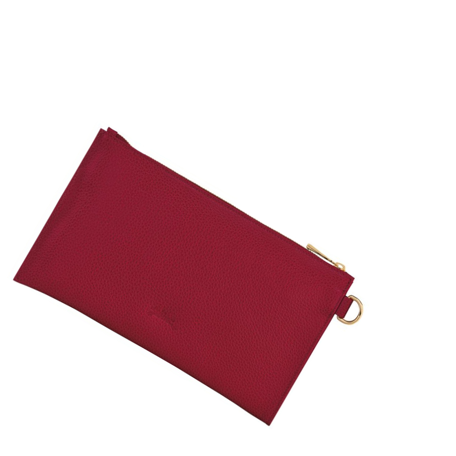 Férfi Longchamp Le Foulonné Pouches Piros | HU-UZX9570