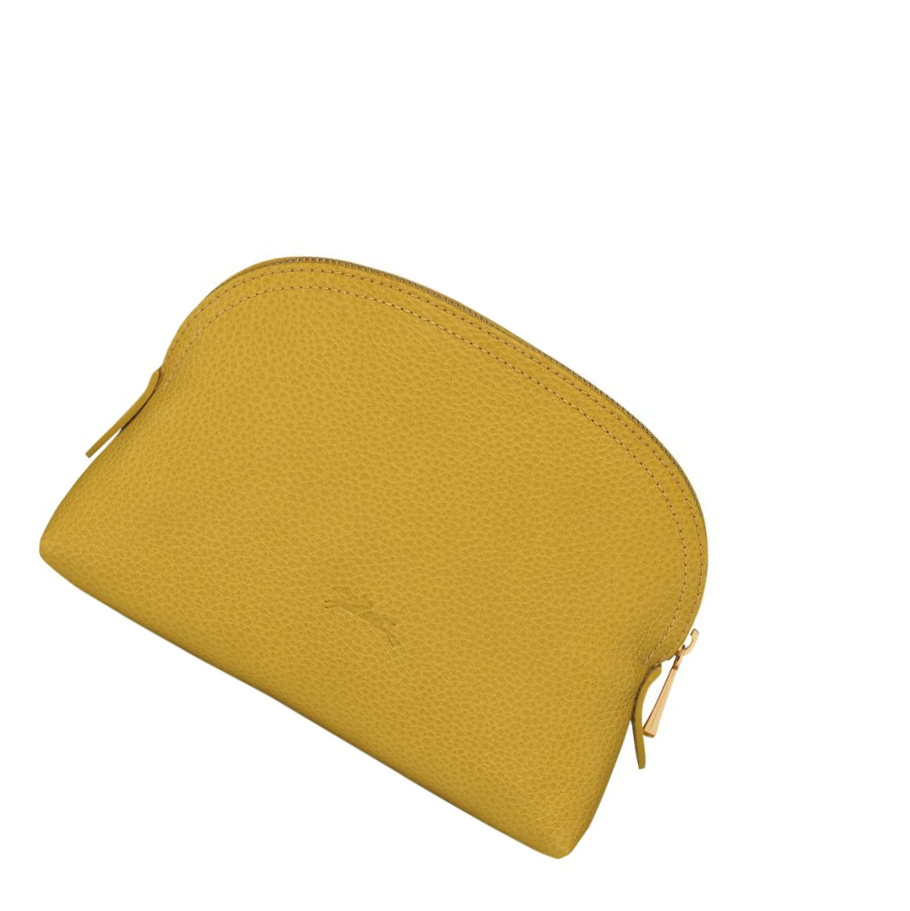 Férfi Longchamp Le Foulonné Pouches Sárga | HU-CXM2950