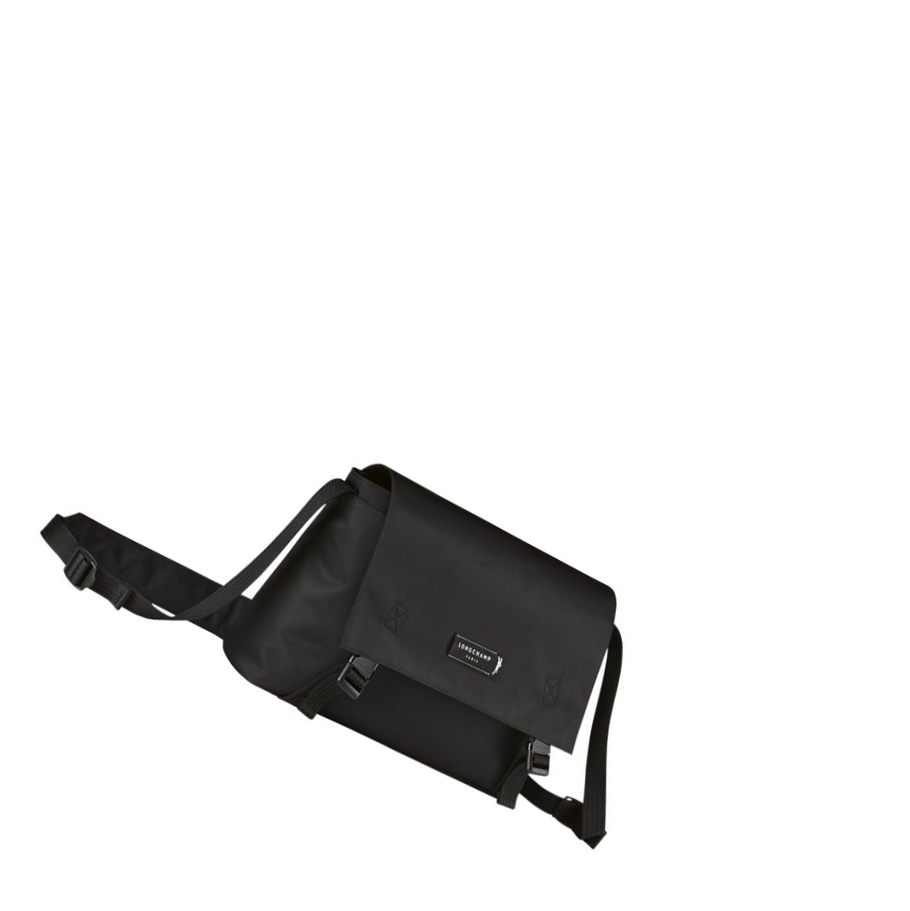 Férfi Longchamp Le Pliage Energy M Crossbody Táska Fekete | HU-IDC1493