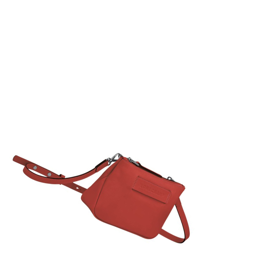 Női Longchamp 3D Crossbody Táska Piros | HU-INU5418