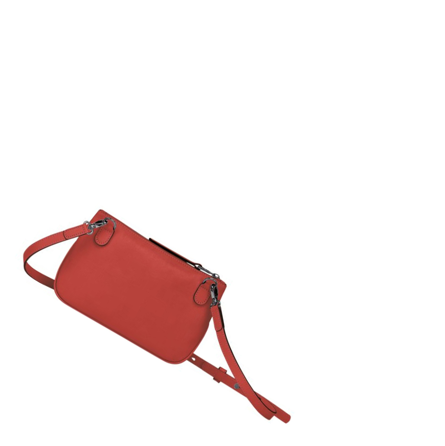 Női Longchamp 3D Crossbody Táska Piros | HU-INU5418