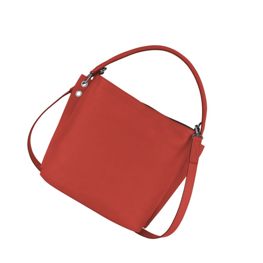 Női Longchamp 3D Crossbody Táska Piros | HU-WES6430