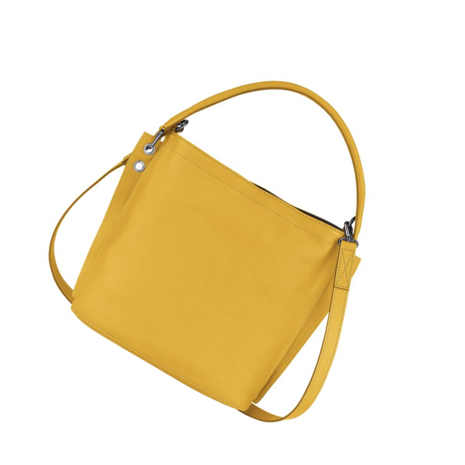 Női Longchamp 3D Crossbody Táska Sárga | HU-FXR2908