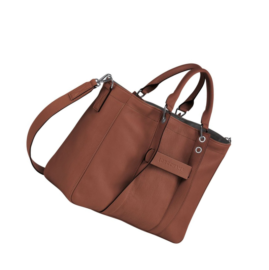 Női Longchamp 3D M Kézitáska Barna | HU-KQH6429