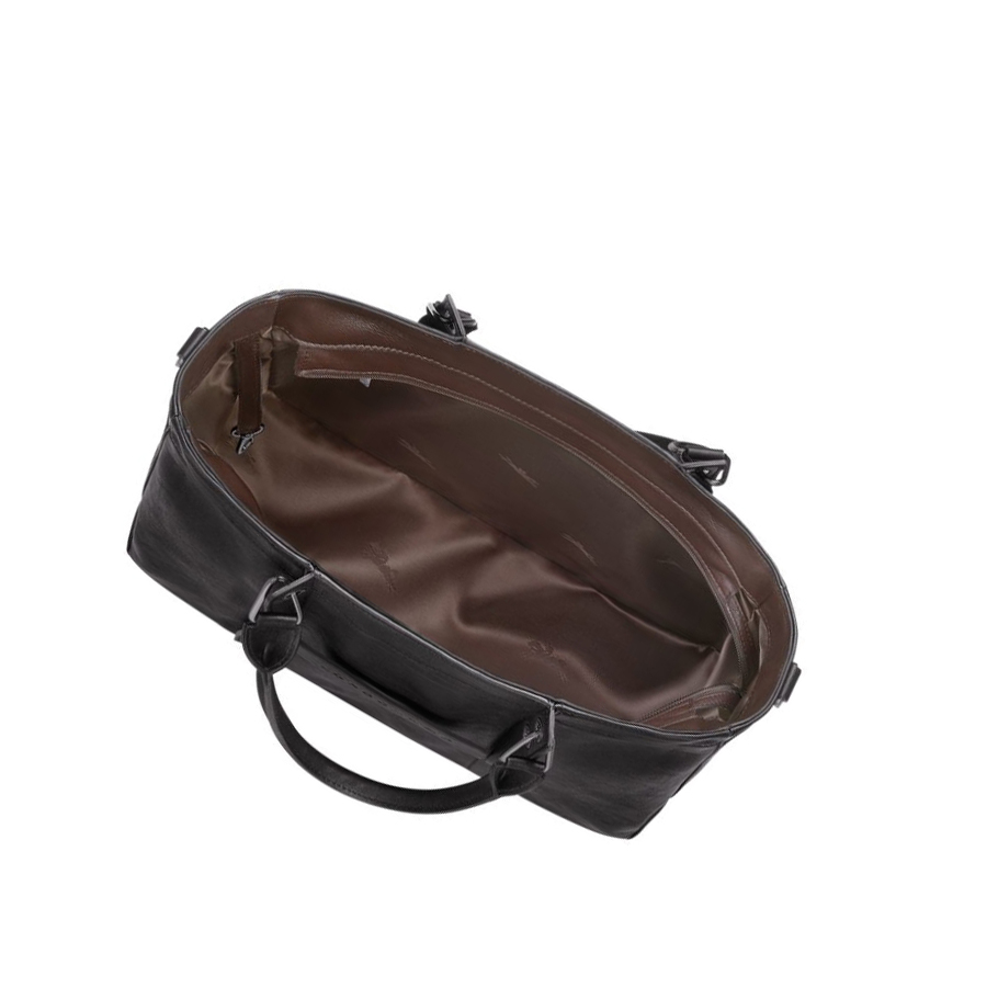 Női Longchamp 3D M Kézitáska Fekete | HU-TRA8324