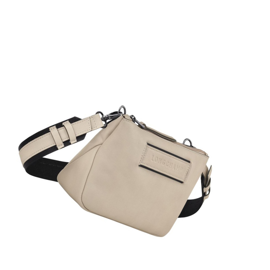 Női Longchamp 3D Sangle Crossbody Táska Bézs | HU-SRA9248