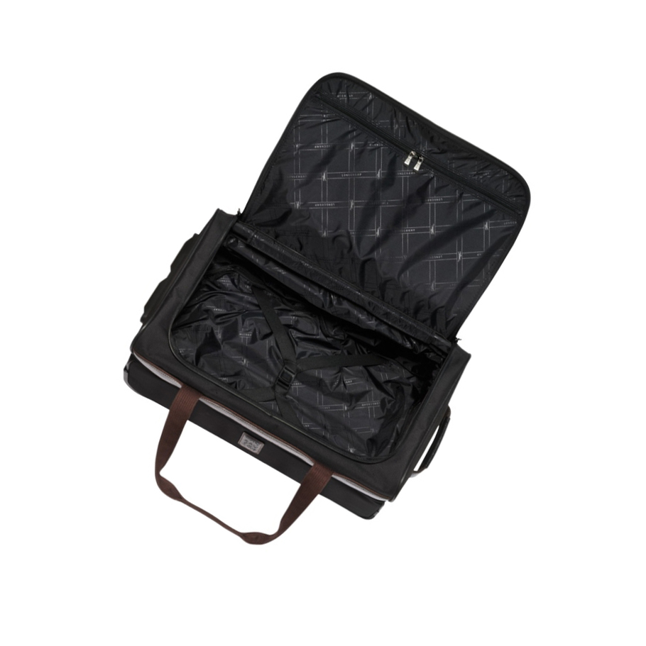 Női Longchamp Boxford Duffle Táska Fekete | HU-GXL8420