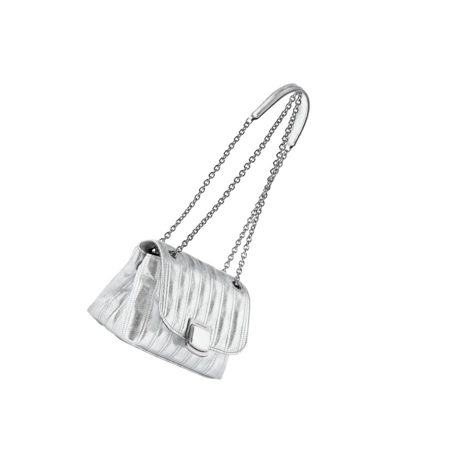 Női Longchamp Brioche Métal S Crossbody Táska Titán | HU-ARU7430