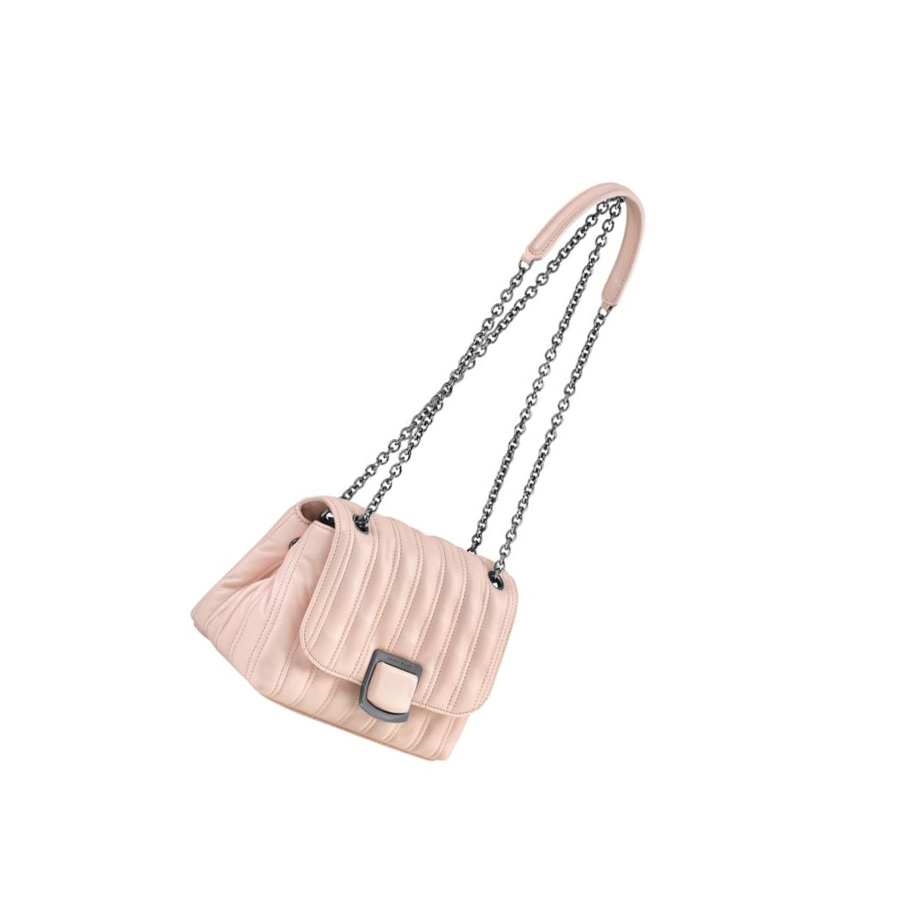 Női Longchamp Brioche S Crossbody Táska Világos Rózsaszín | HU-YLV0961