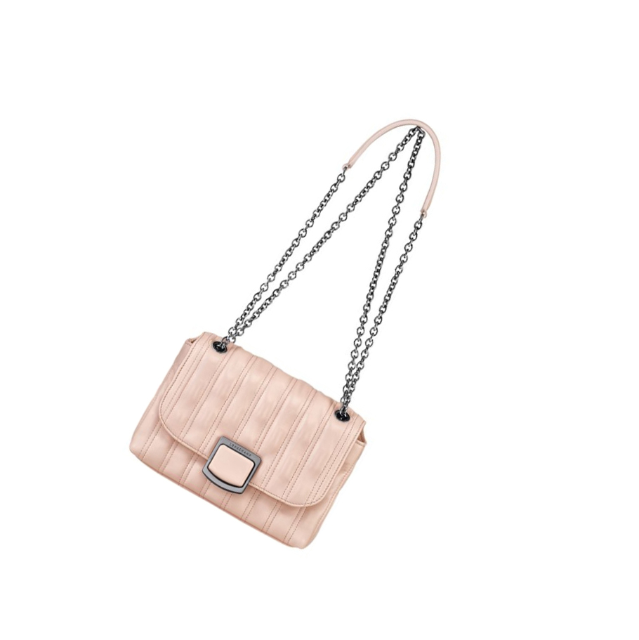 Női Longchamp Brioche S Crossbody Táska Világos Rózsaszín | HU-YLV0961