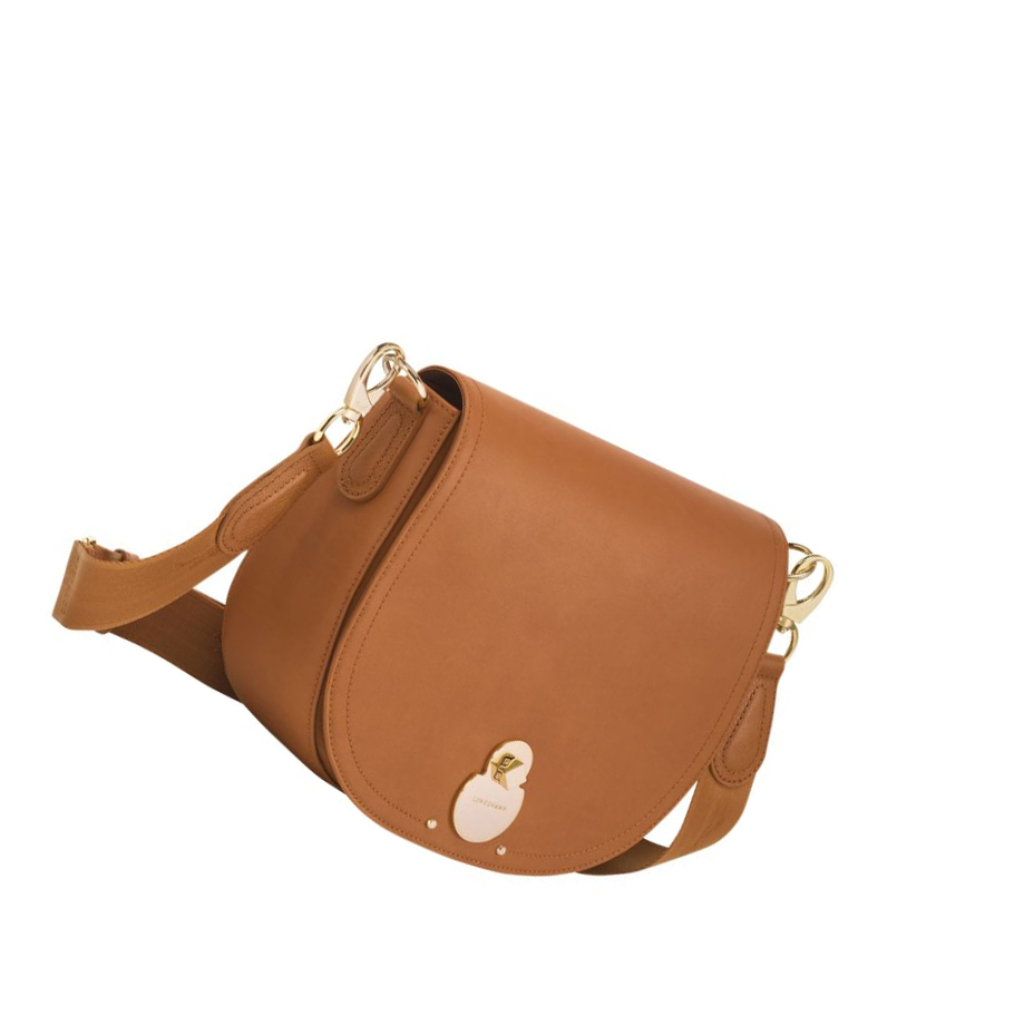 Női Longchamp Cavalcade M Crossbody Táska Bézs | HU-HZF7132