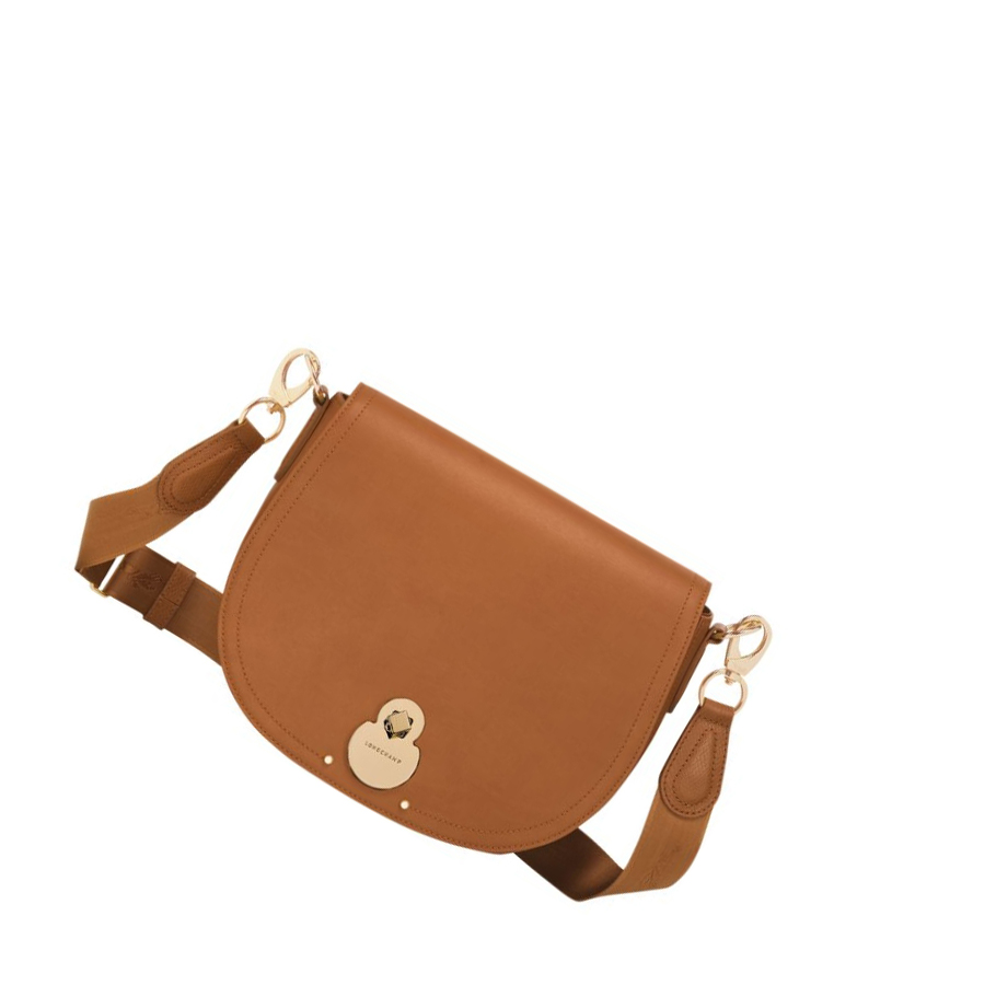 Női Longchamp Cavalcade M Crossbody Táska Bézs | HU-HZF7132