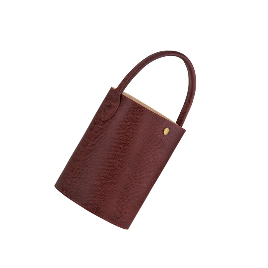 Női Longchamp Cuir De Russie Kézitáska Piros | HU-VYQ0349