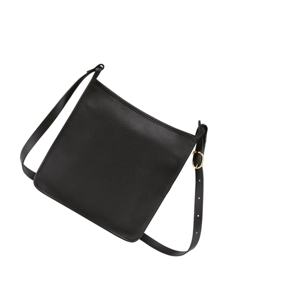 Női Longchamp Le Foulonné L Crossbody Táska Fekete | HU-HCN1629