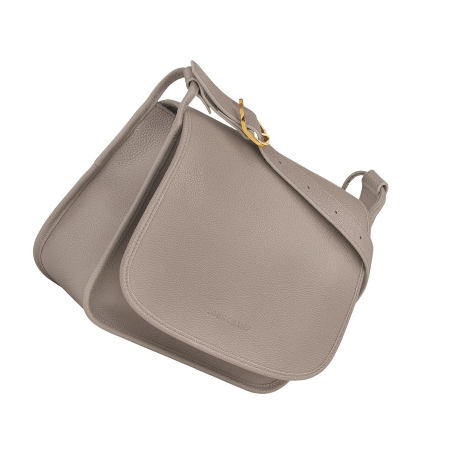 Női Longchamp Le Foulonné L Crossbody Táska Szürke | HU-VXG8935