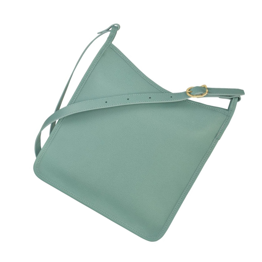 Női Longchamp Le Foulonné L Crossbody Táska Kék | HU-ZRV3825