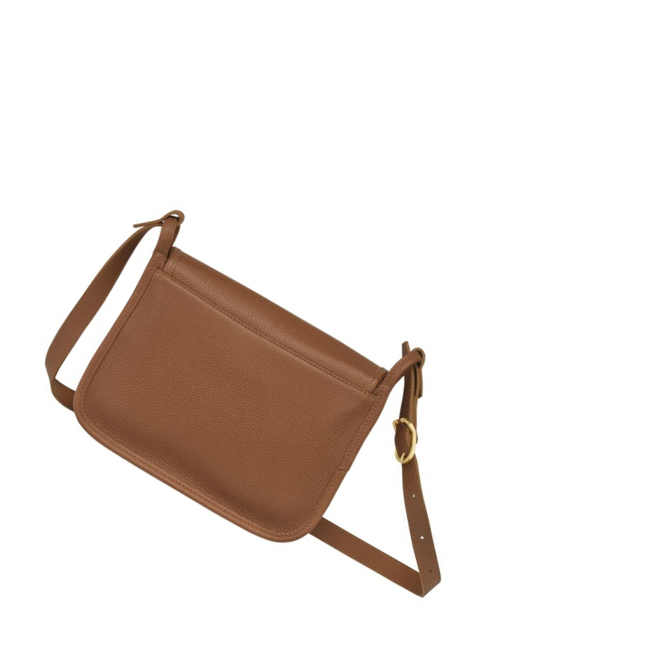 Női Longchamp Le Foulonné M Crossbody Táska Barna | HU-DYA6213