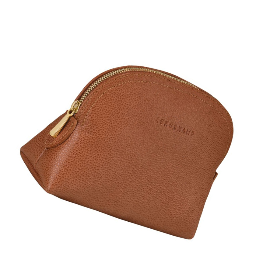 Női Longchamp Le Foulonné Pouches Barna | HU-IYO8295