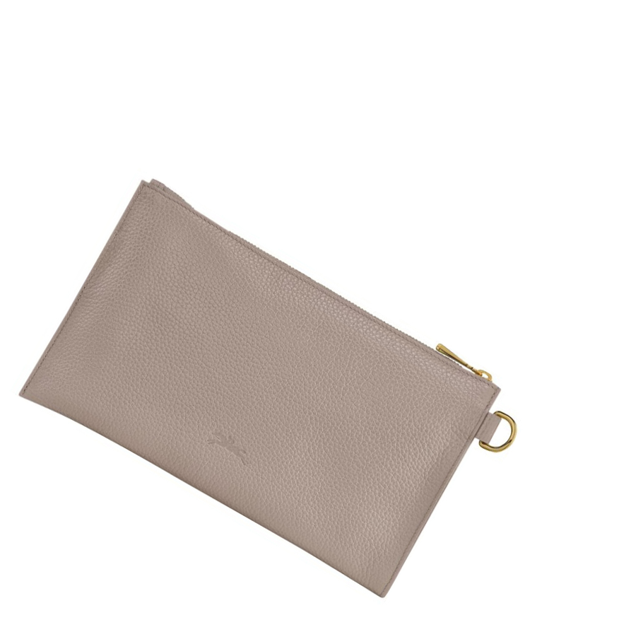 Női Longchamp Le Foulonné Pouches Szürke | HU-GRN6079