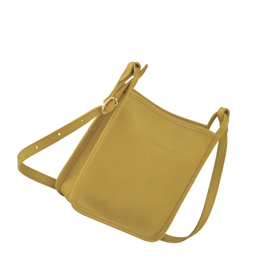 Női Longchamp Le Foulonné S Crossbody Táska Sárga | HU-DEP4208