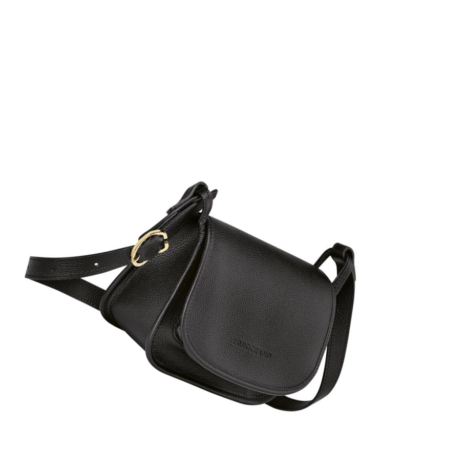 Női Longchamp Le Foulonné S Crossbody Táska Fekete | HU-FKI2941