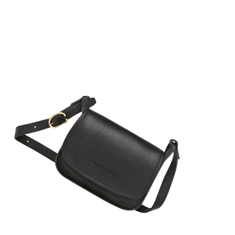 Női Longchamp Le Foulonné S Crossbody Táska Fekete | HU-FKI2941