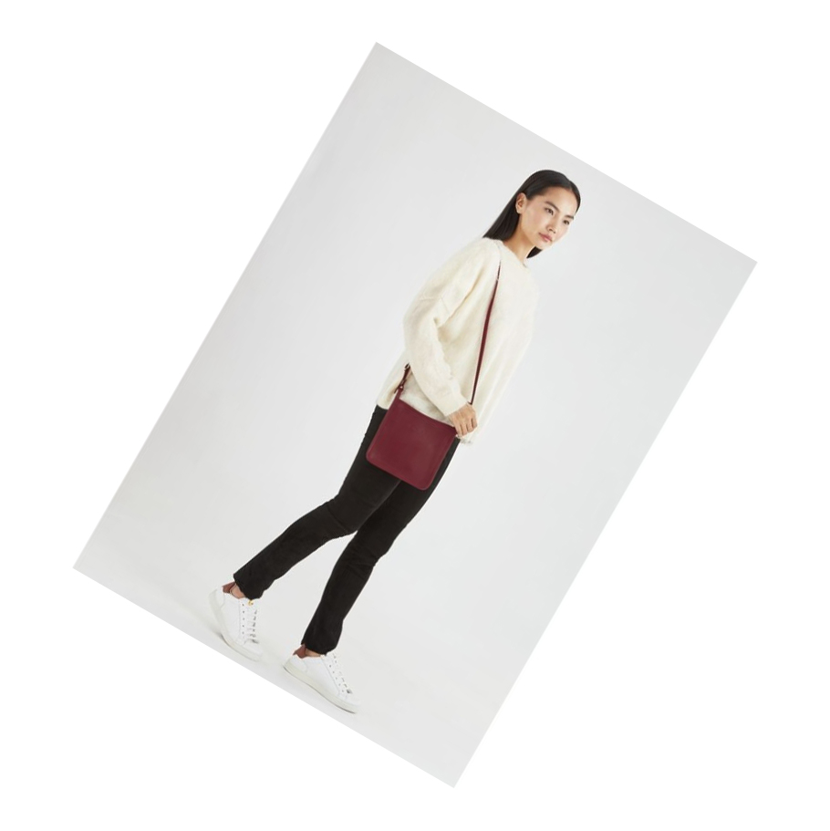 Női Longchamp Le Foulonné S Crossbody Táska Piros | HU-ROL4356