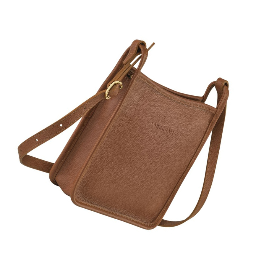 Női Longchamp Le Foulonné S Crossbody Táska Barna | HU-UBG6589