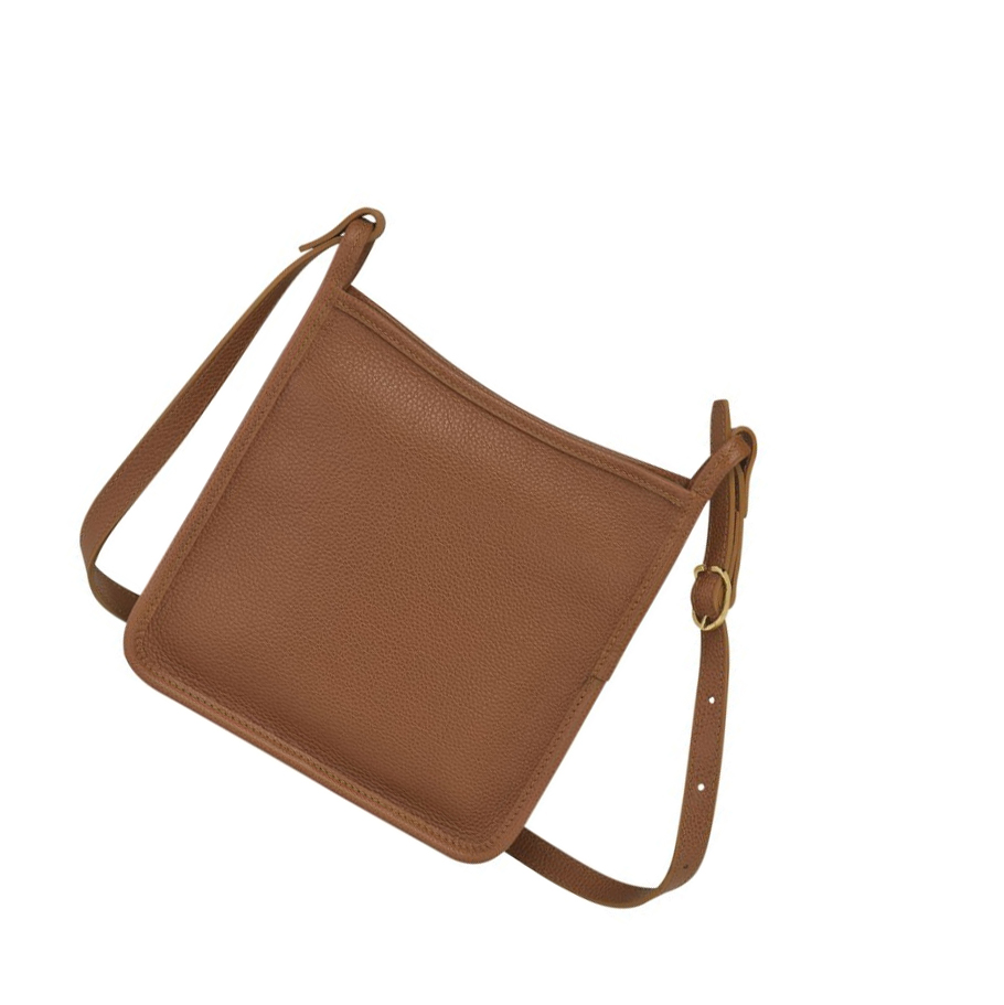 Női Longchamp Le Foulonné S Crossbody Táska Barna | HU-UBG6589