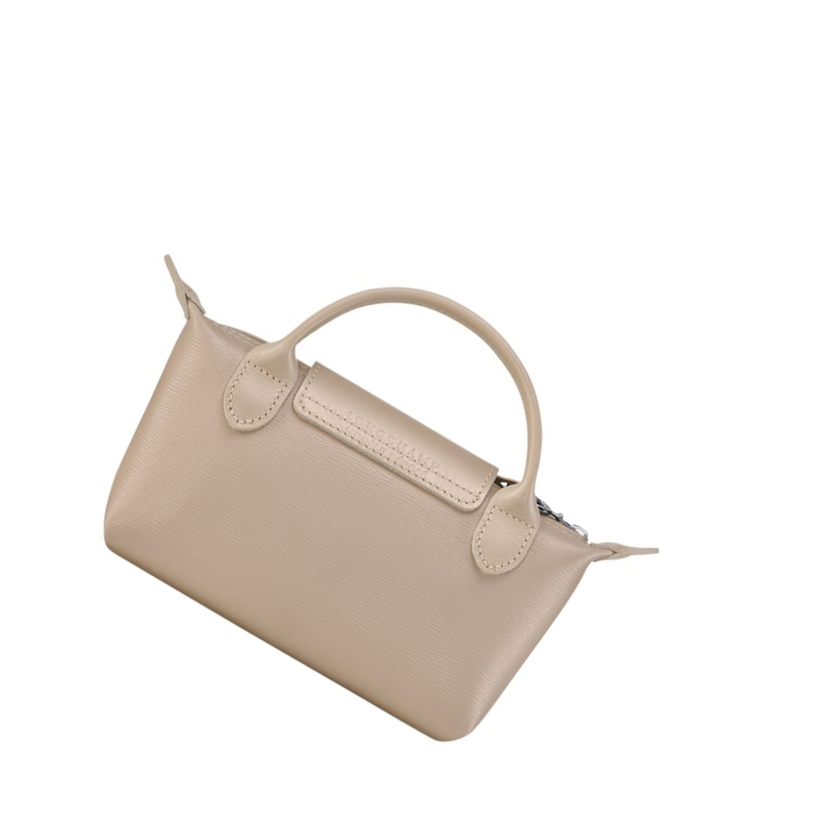 Női Longchamp Le Pliage City Pouches Bézs | HU-BDE4260