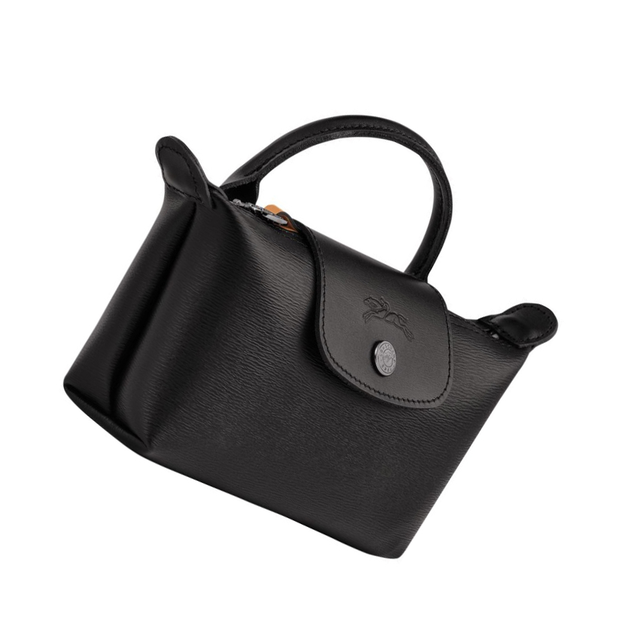 Női Longchamp Le Pliage City Pouches Fekete | HU-YXB4896