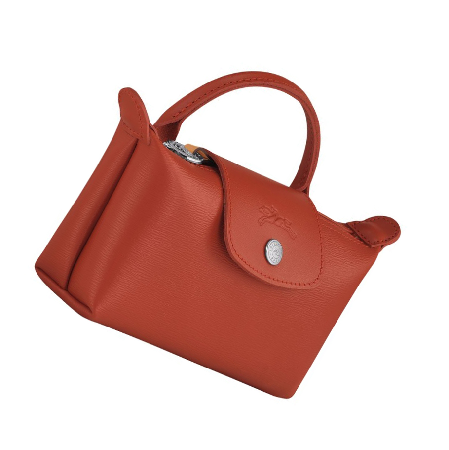 Női Longchamp Le Pliage City Pouches Piros | HU-ZMC6704