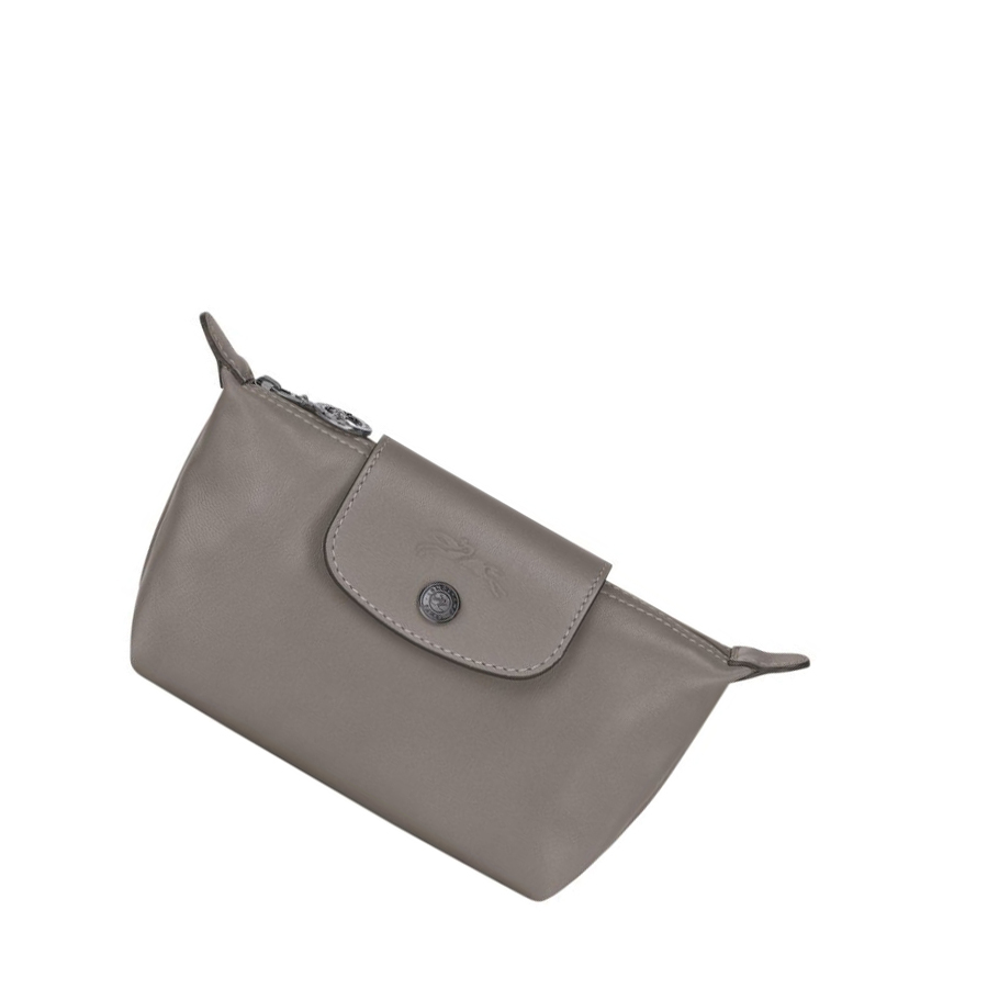 Női Longchamp Le Pliage Cuir Pouches Szürke | HU-VNX2863