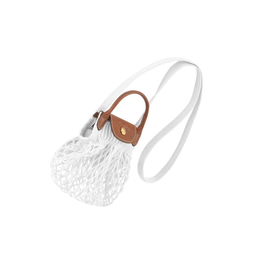 Női Longchamp Le Pliage Filet XS Crossbody Táska Bézs | HU-AOH3684