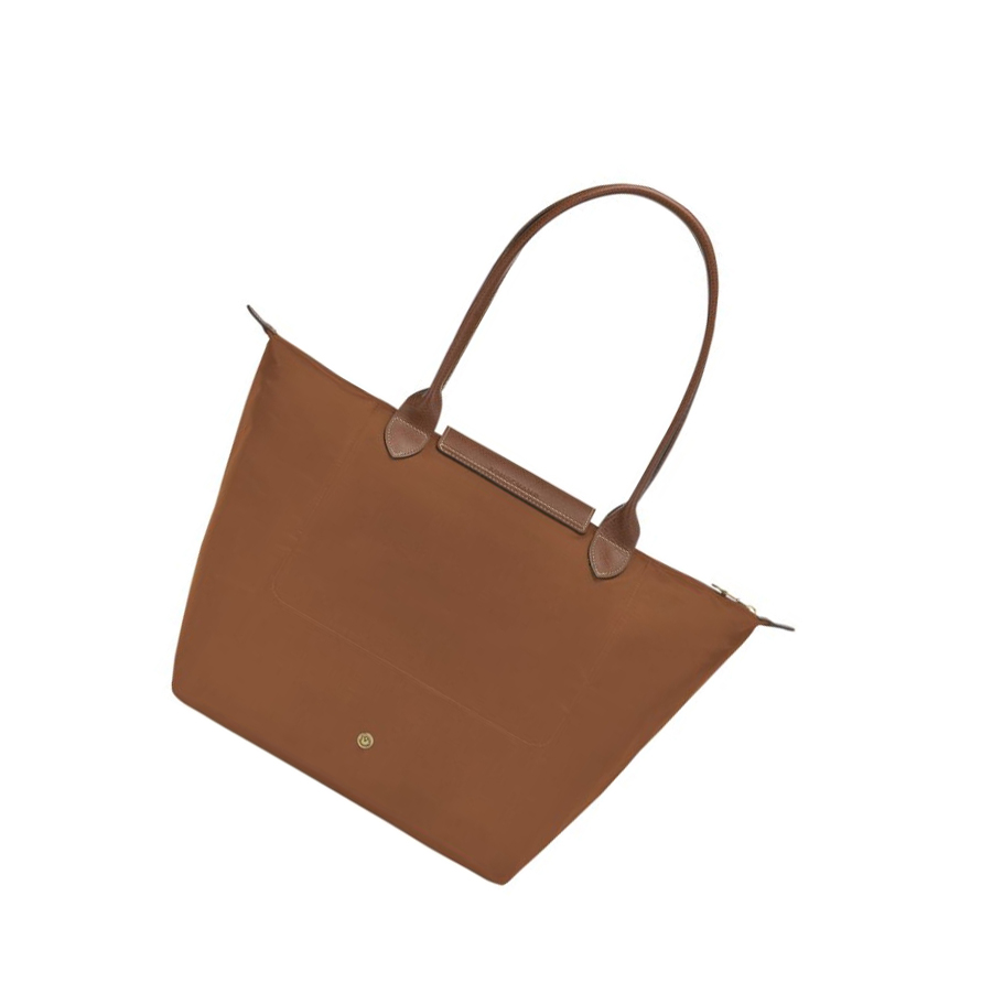 Női Longchamp Le Pliage Original L Válltáskák Barna | HU-FTL1304