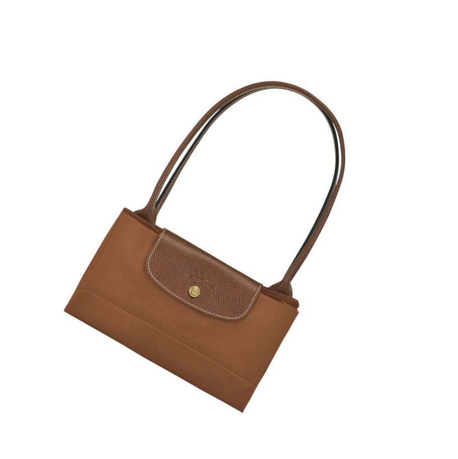 Női Longchamp Le Pliage Original L Válltáskák Barna | HU-FTL1304