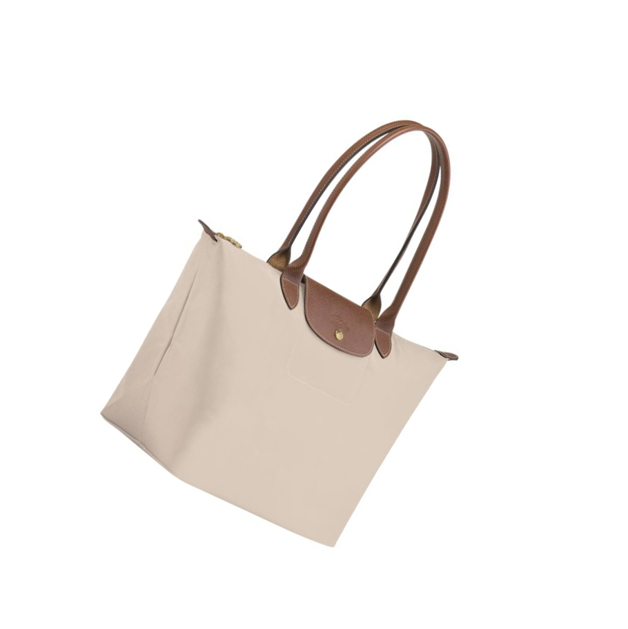 Női Longchamp Le Pliage Original L Válltáskák Bézs | HU-HQL7163