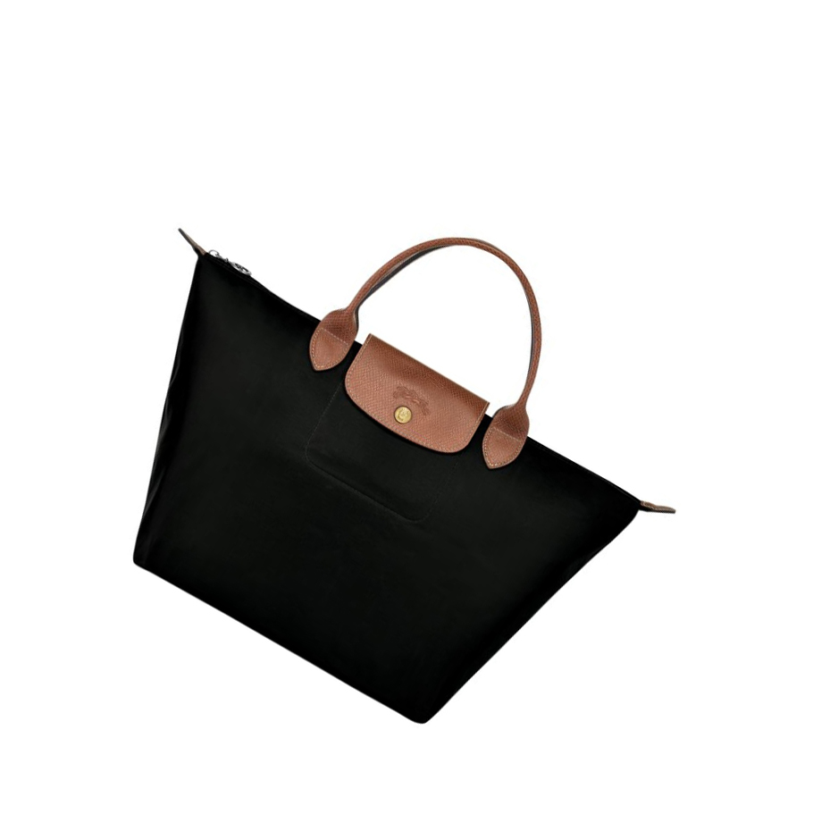 Női Longchamp Le Pliage Original M Kézitáska Fekete | HU-KPG5013