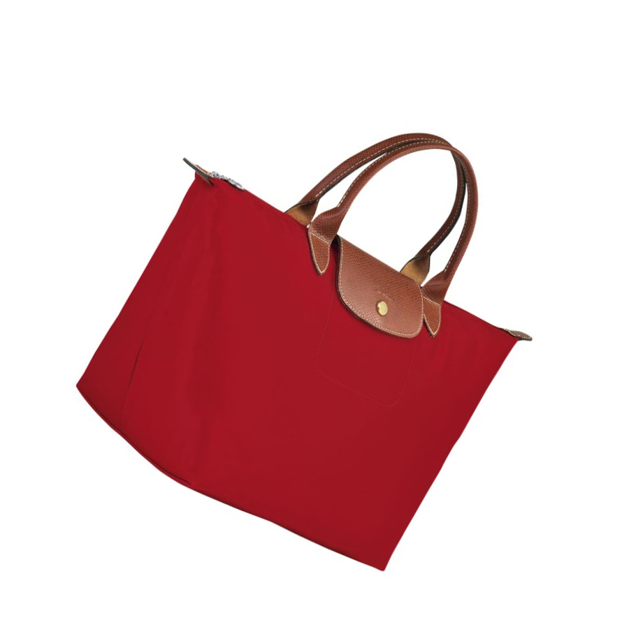 Női Longchamp Le Pliage Original M Kézitáska Piros | HU-LQH2504