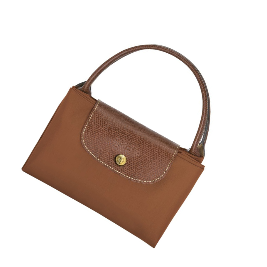 Női Longchamp Le Pliage Original M Kézitáska Barna | HU-RUL2854