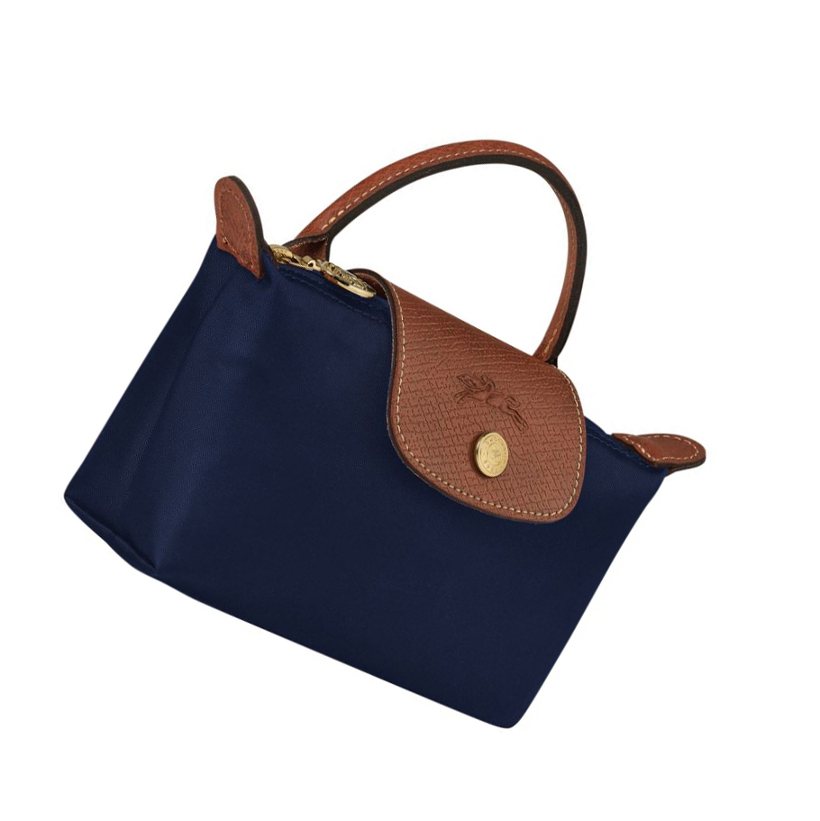 Női Longchamp Le Pliage Original Pouches Sötétkék | HU-TAE3296