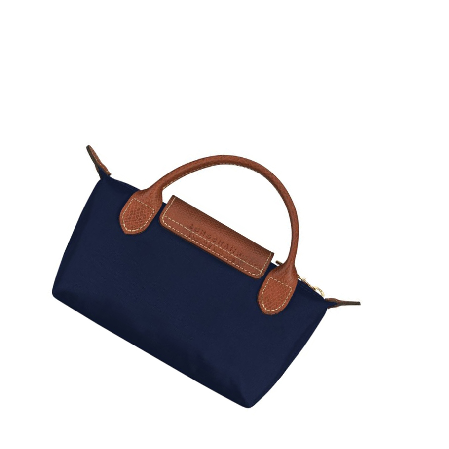 Női Longchamp Le Pliage Original Pouches Sötétkék | HU-TAE3296